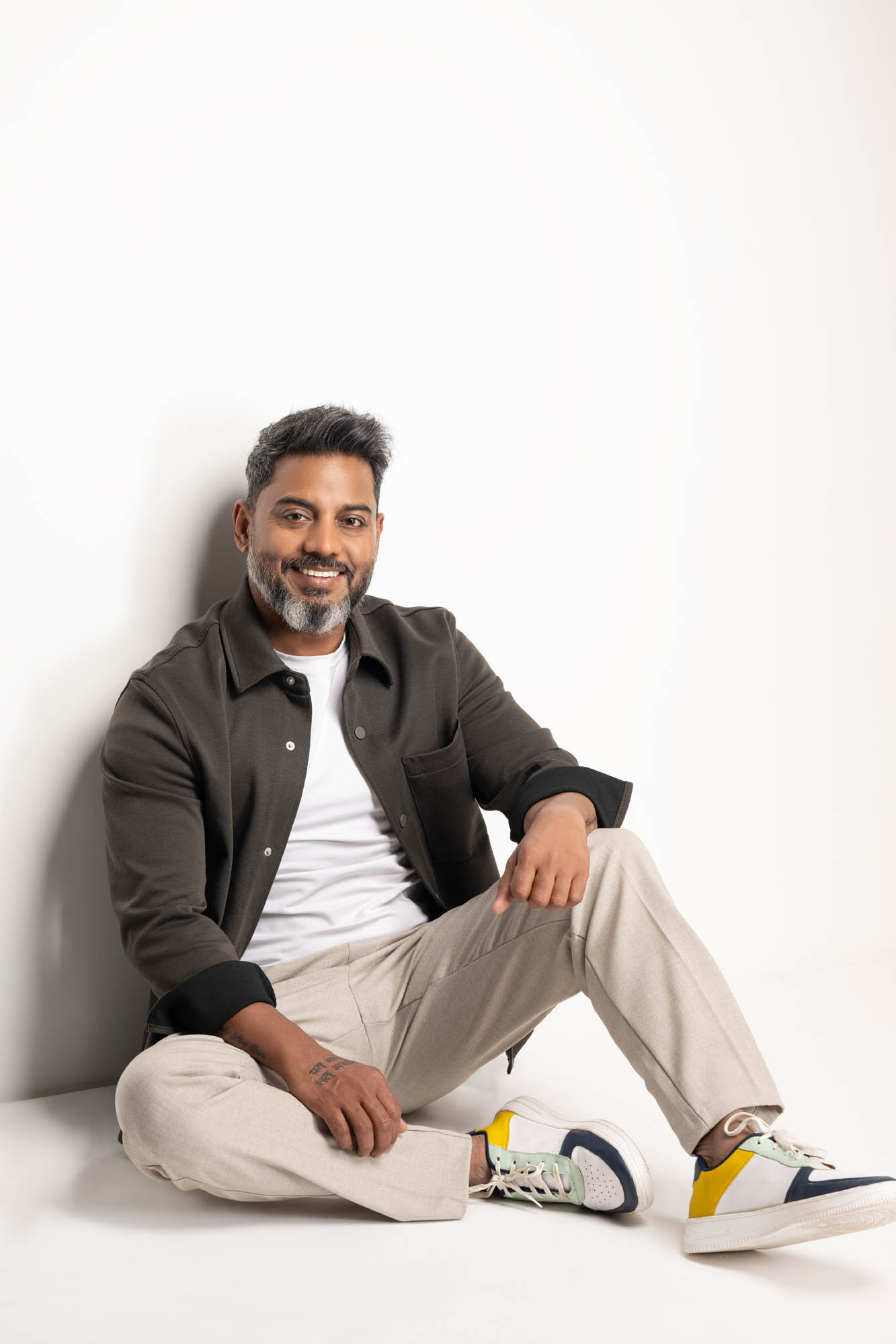 become a model at age 40 mature male relaxed fashion portrait in casual styling